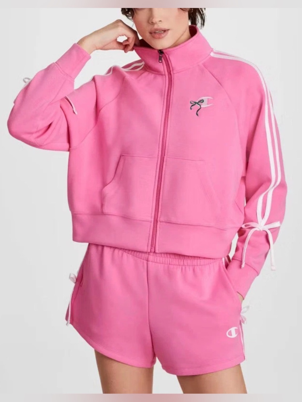 NWT Champion Women's In the Stands Full Zip Top Long Sleeve Stretch Jacket
2X